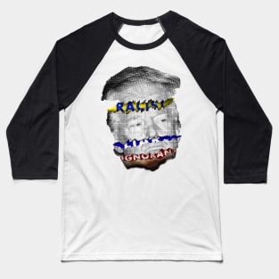 Anti Trump Design Baseball T-Shirt